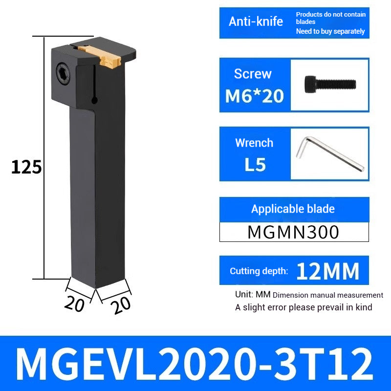 1023-CNC grooving cutter bar MGEVR1616-2 spring steel cutter 2020-3 lathe 7-shaped outer diameter cut off groove cutters Shandong Denso Pricision Tools Co.,Ltd.